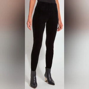 Lysse Mara black velvet leggings sz M